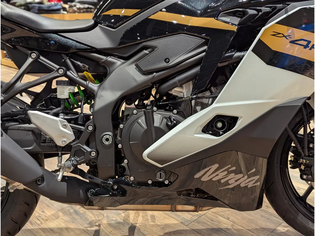 New 2026 Kawasaki Ninja ZX-4RR // Pearl Robotic White/Metallic