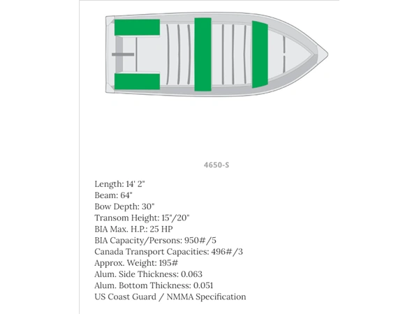 Mirrocraft Deep Fisherman 14' (20'' Transom) 2024 alt
