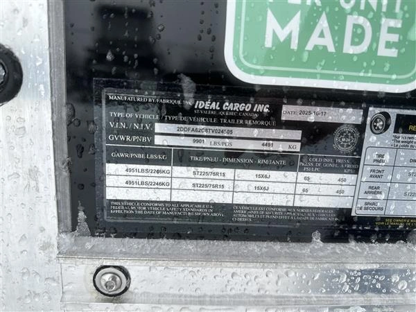 2026 Ideal Cargo Idev8524ta3 alt