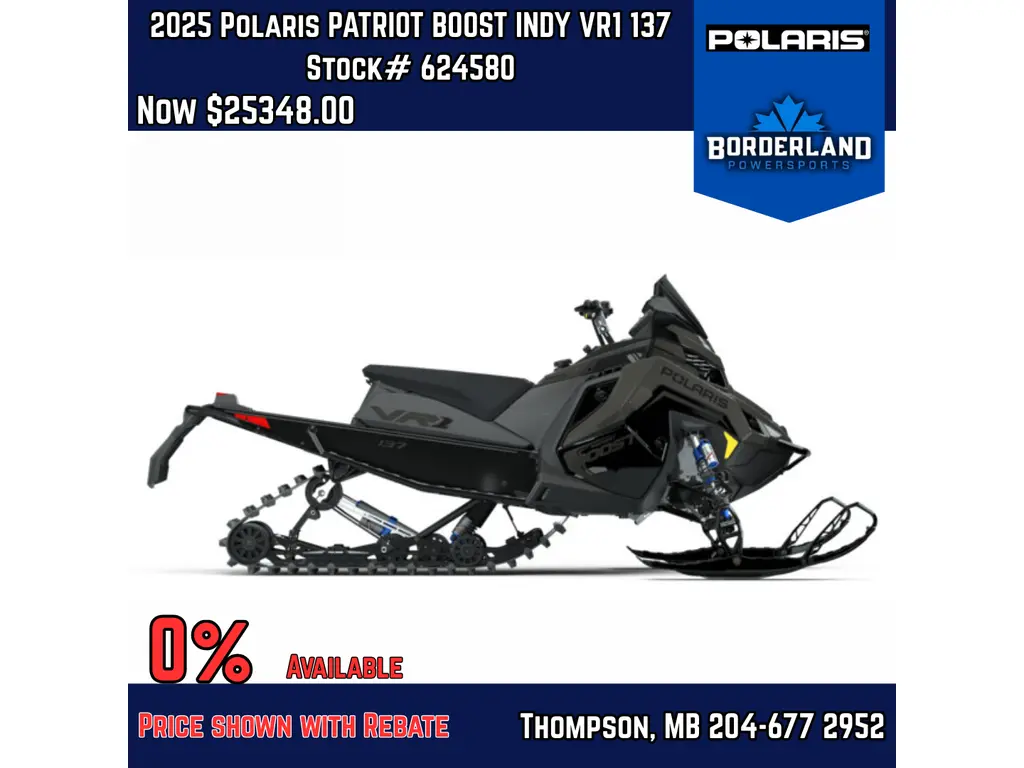 2025 Polaris PATRIOT BOOST INDY VR1 137 - GREY/BLACK