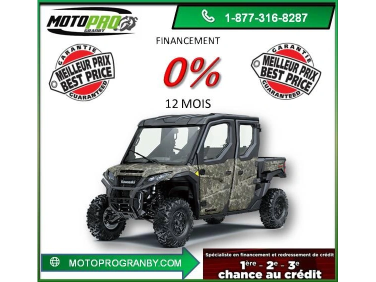 2026 Kawasaki Ridge Crew Hvac Ridge 6 Passager Cabine 1000cc alt