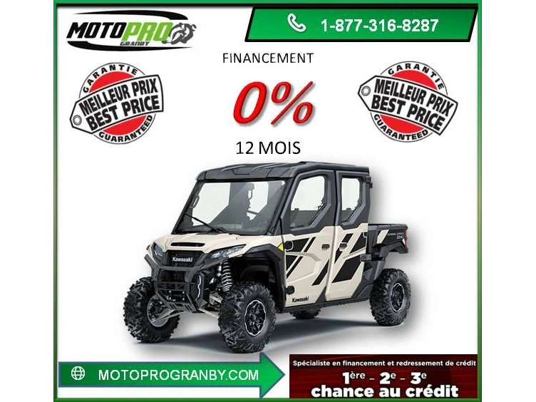 2026 Kawasaki Ridge Crew Hvac Ridge 6 Passager Cabine 1000cc alt