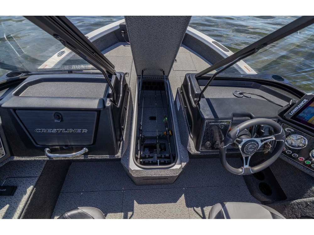 2026 Crestliner 1750 Fish Hawk Wt Jumpseat Black alt