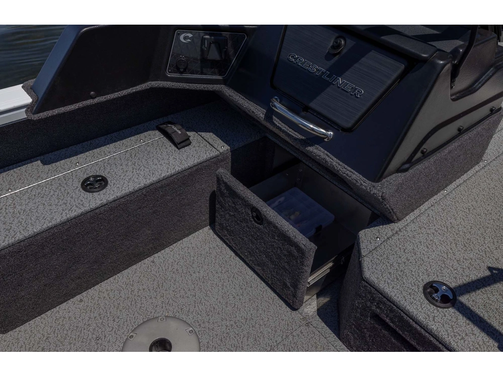2026 Crestliner 1750 Fish Hawk Wt Jumpseat Black alt