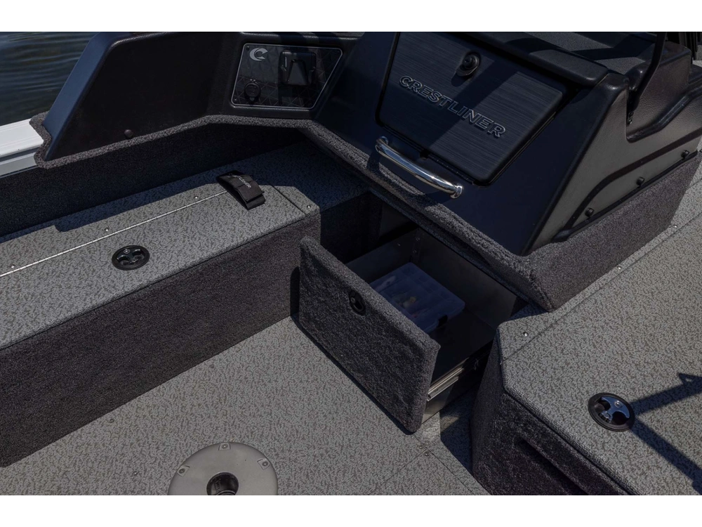 2026 Crestliner 1750 Fish Hawk Wt Jumpseat Black alt