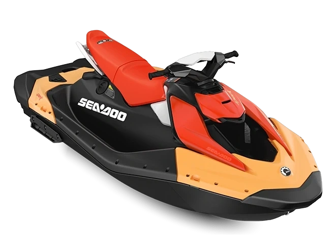 2026 Sea-doo Spark Convenience 900 3up "sunrise Orange / Dragon Red (sound System)" alt