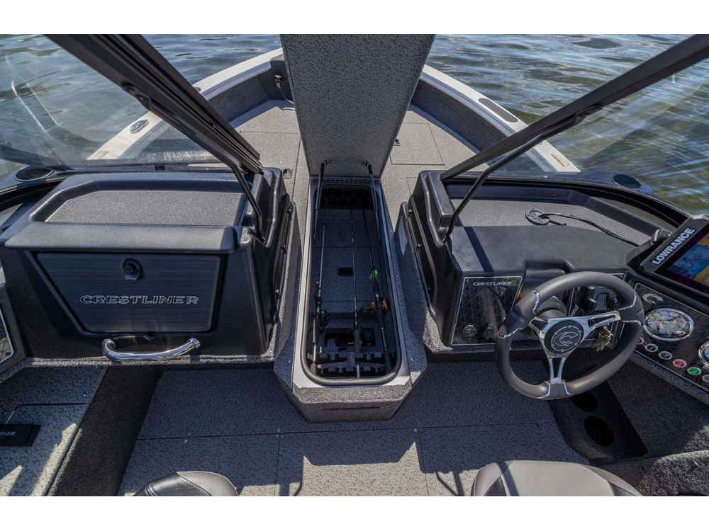 2026 Crestliner 1750 Fish Hawk Wt Jumpseat Black alt