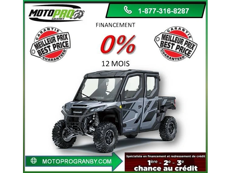 2026 Kawasaki Ridge Crew Hvac Ridge 6 Passager Cabine 1000cc alt