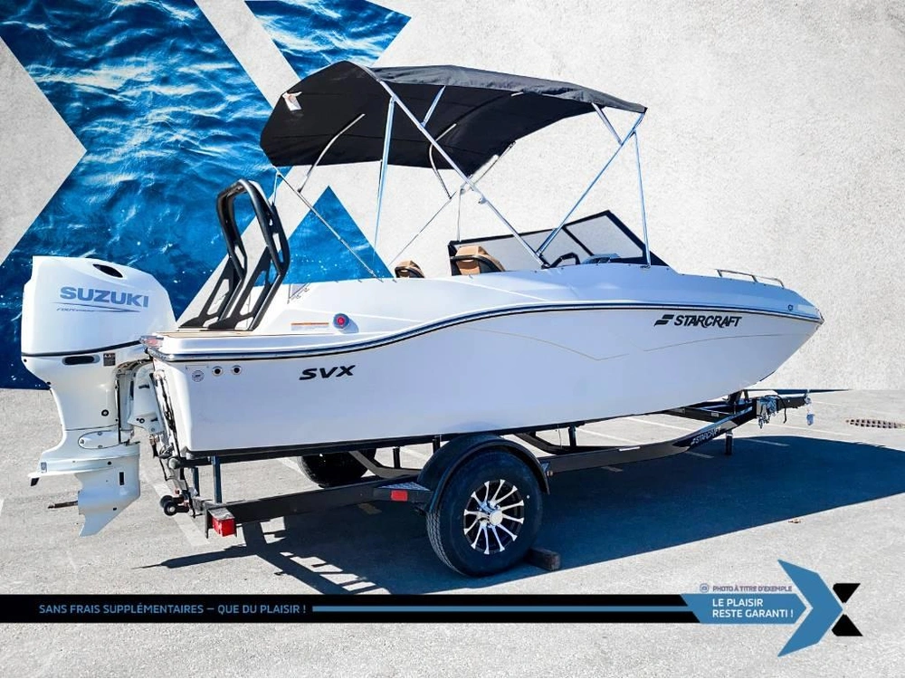 Starcraft Svx 190 Ob 140hp Deck Boat Bateau Ponté 2026 alt