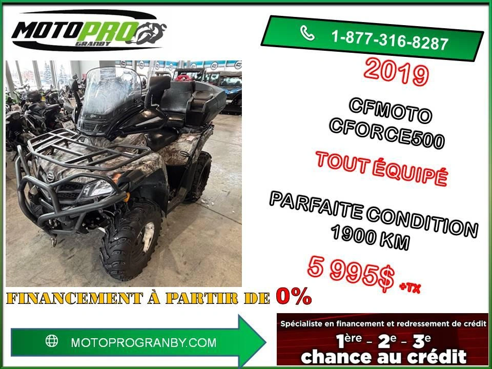 Cfmoto Cforce 500 Cforce500 Cforce 500 Eps Tout Équipé 2019 alt