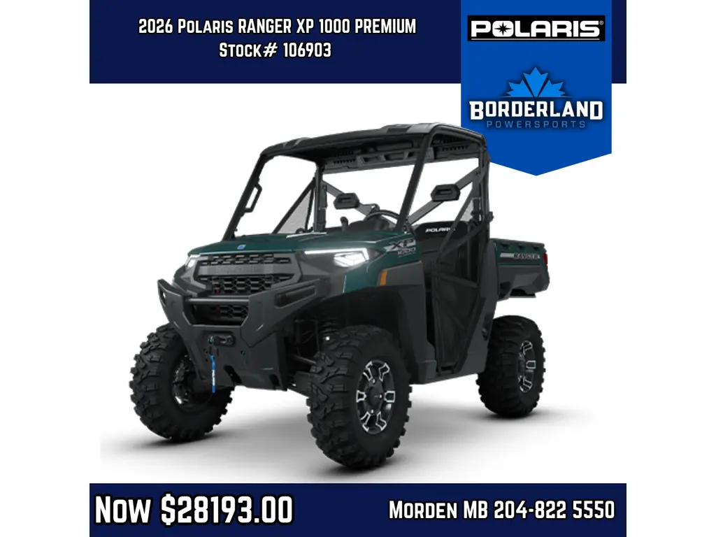 2026 Polaris RANGER XP 1000 PREMIUM BLUE LABYRINTH Premium 