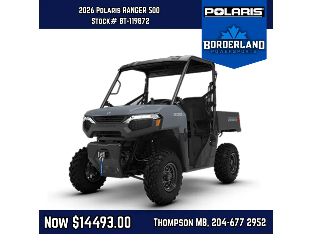 2026 Polaris RANGER 500 STEALTH GRAY Base 