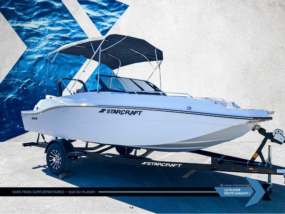 Starcraft Svx 190 Ob 140hp Deck Boat Bateau Ponté 2026 alt
