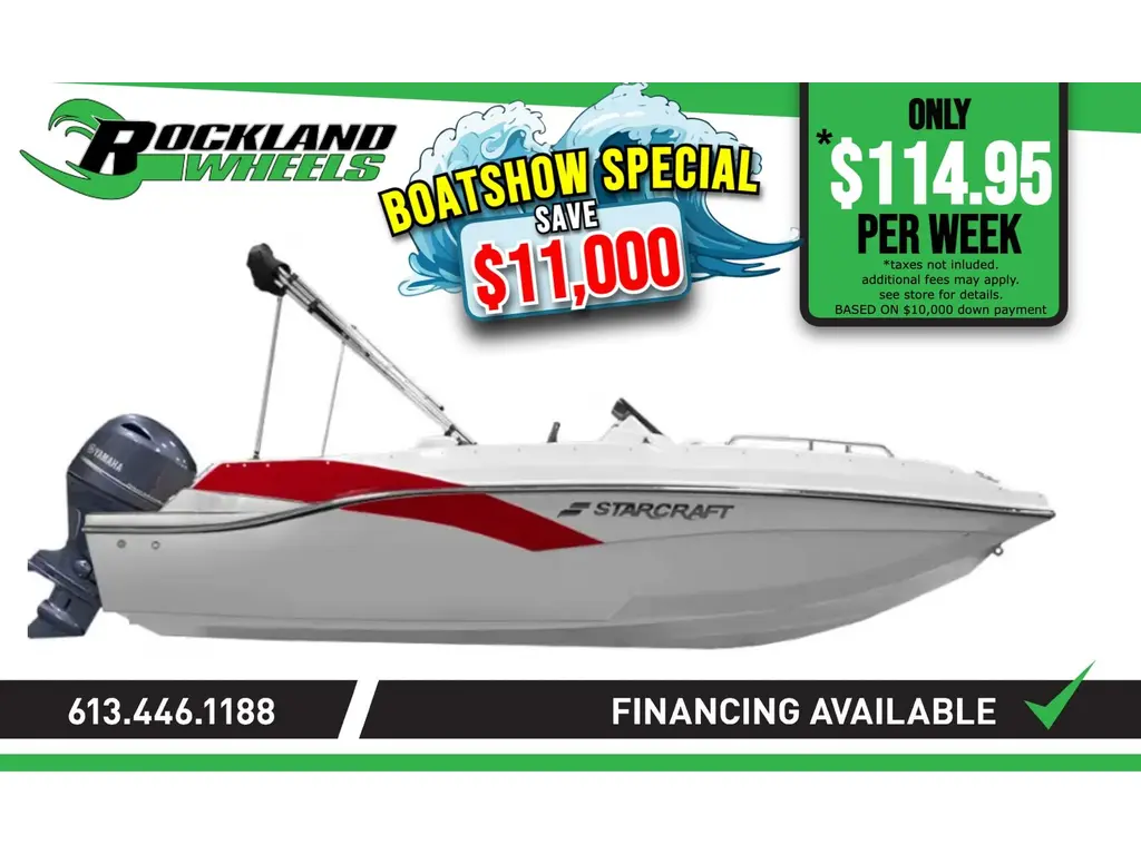 Starcraft SVX 171 OB with 90HP Outboard and Trailer 2024