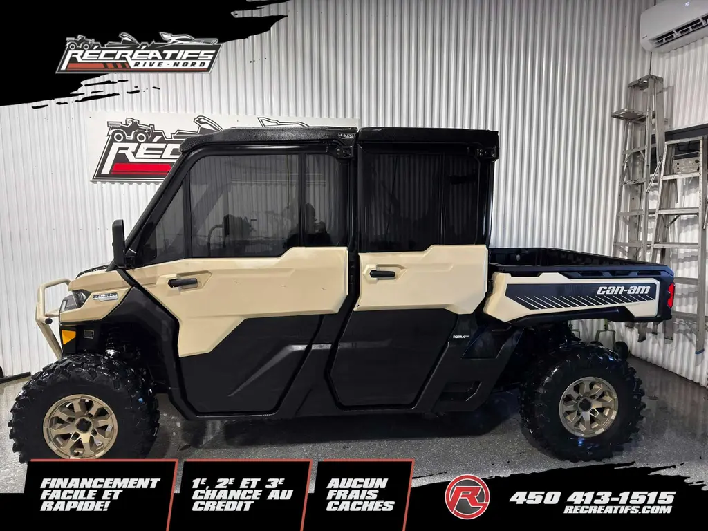 2024 Can-Am DEFENDER HD10 MAX LTD CAB **SYSTEME AUDIO JBL AU TOIT D'UNE VALEUR DE 6000$**