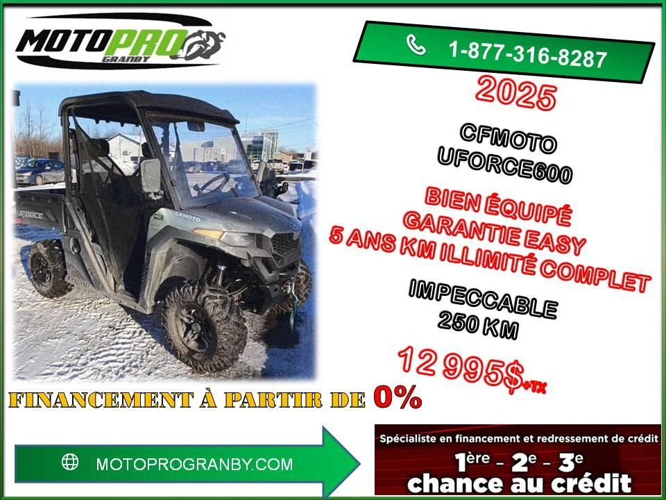 Cfmoto Uforce 600 Eps Lx Uforce600 Uforce 600 Eps Garantie Complete 2030 2025 alt
