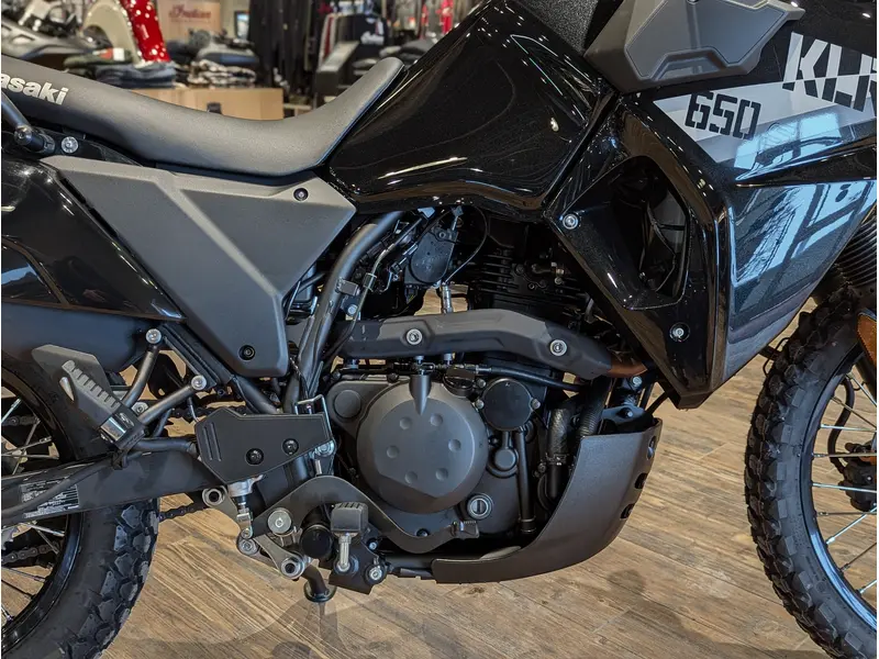 2026 Kawasaki KLR650 S // Metallic Spark Black