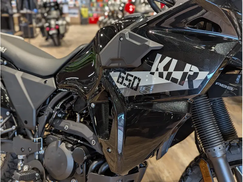 2026 Kawasaki KLR650 S // Metallic Spark Black