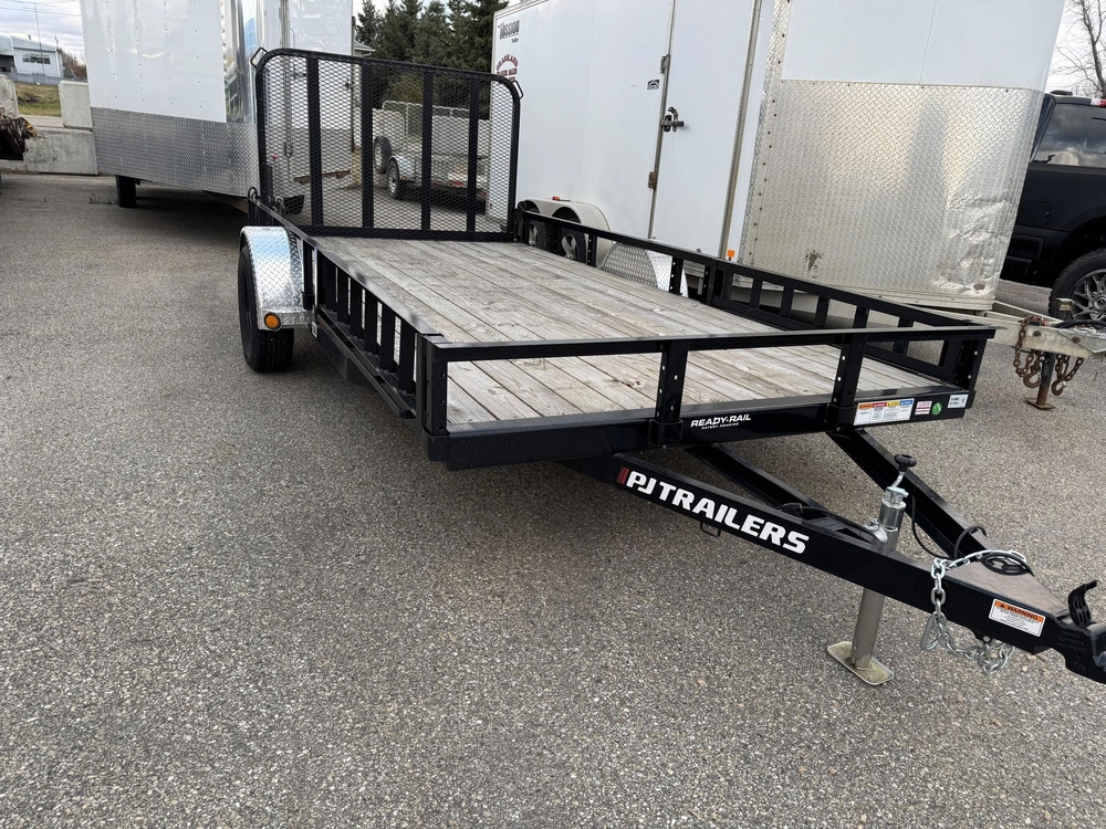2025 Pj Trailers Trailers 1u141 83" X 14' Single Axle Utility alt