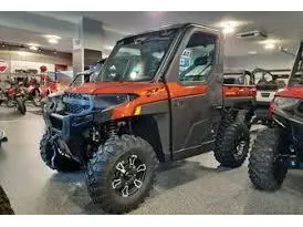 2026 Polaris RANGER XP 1000 NORTHSTAR ULTIMATE ORNG RUST  Demo Plow UNit 