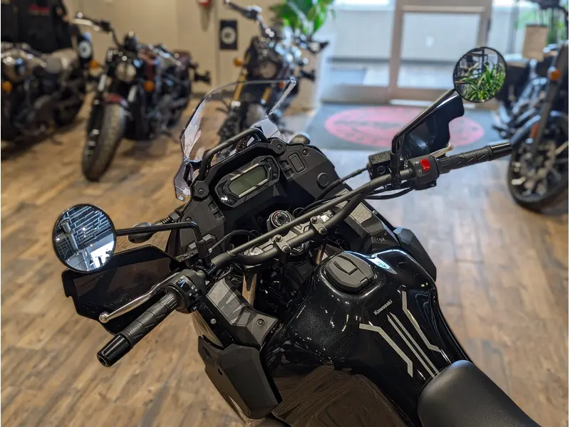 2026 Kawasaki KLR650 S // Metallic Spark Black