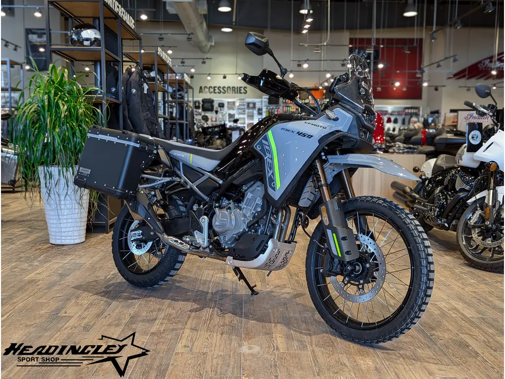 2026 CFMOTO IBEX 450 // Tundra Grey - w/ Hard Boxes & Heightened Seat