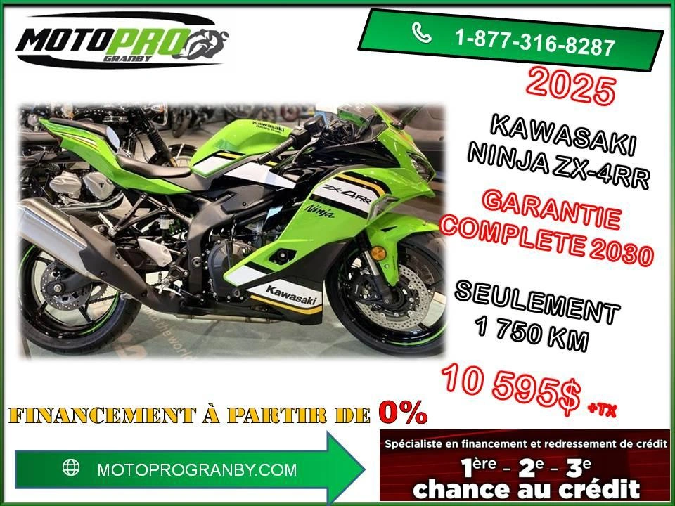 Kawasaki Ninja Zx-4rr Krt Ninja Zx-4rr Zx4rr Zx 4rr 4 Cylindres Zx4 Zx4r Zx- 2025 alt