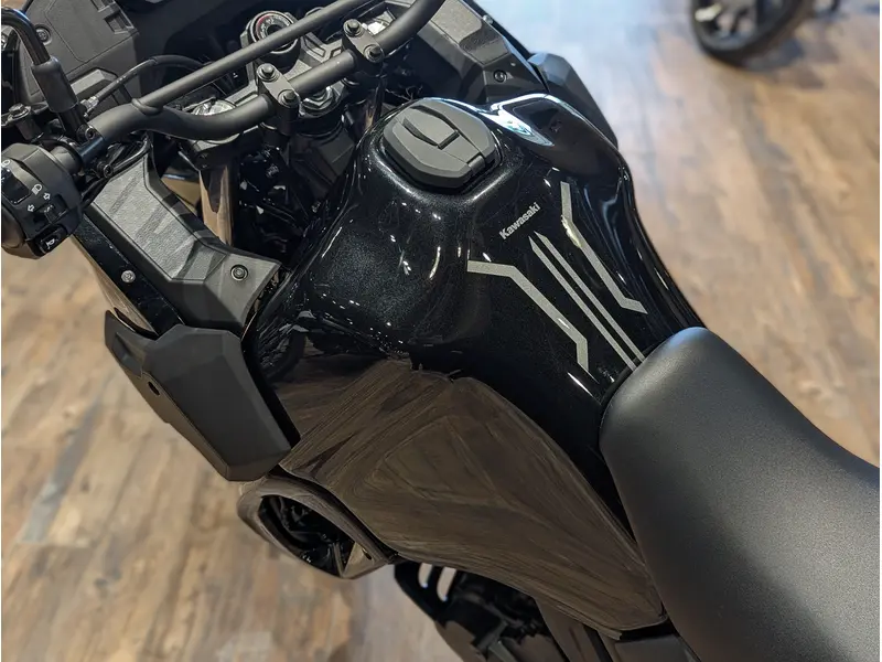2026 Kawasaki KLR650 S // Metallic Spark Black
