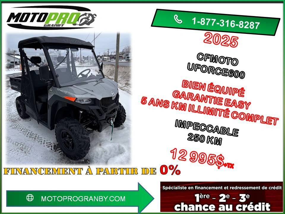 2025 Cfmoto Uforce 600 Eps Lx Uforce600 Uforce 600 Eps Garantie Complete 2030 alt