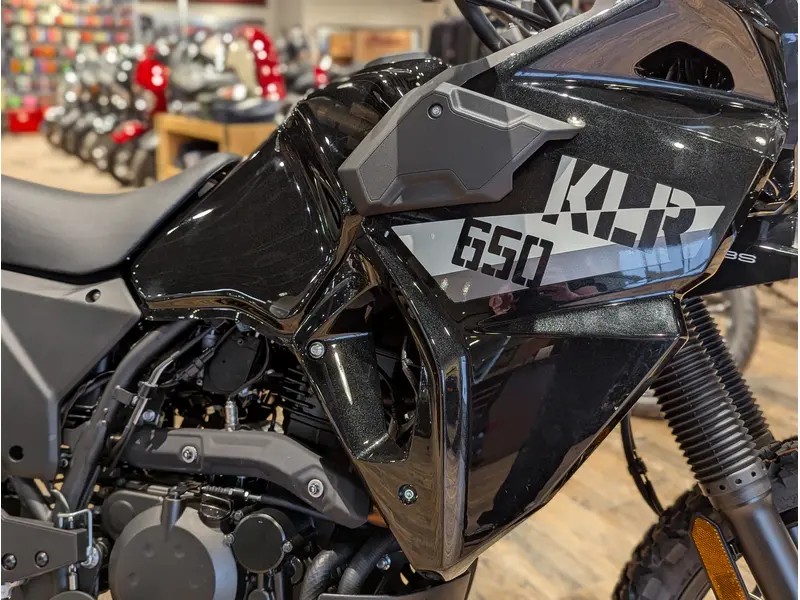 2026 Kawasaki KLR650 // Metallic Spark Black thumbnail 7
