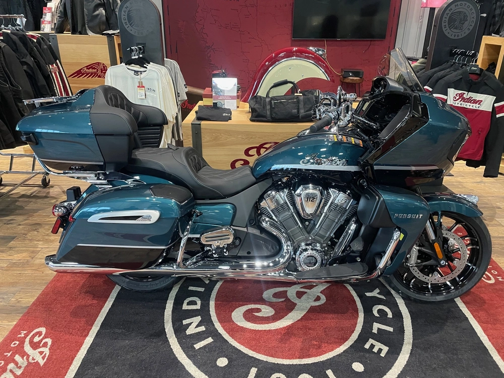 2026 Indian Motorcycle Pursuit Lt 112 W/pb Audio - Cascade Grn/blk Mtllc alt