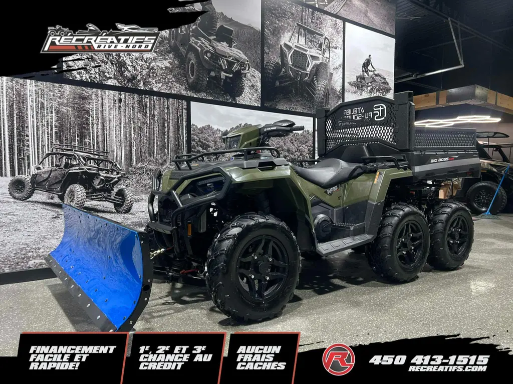 Polaris SPORTSMAN 570 BIG BOSS 6X6 EPS 2025 - **TRES BIEN ÉQUIPÉ!!**