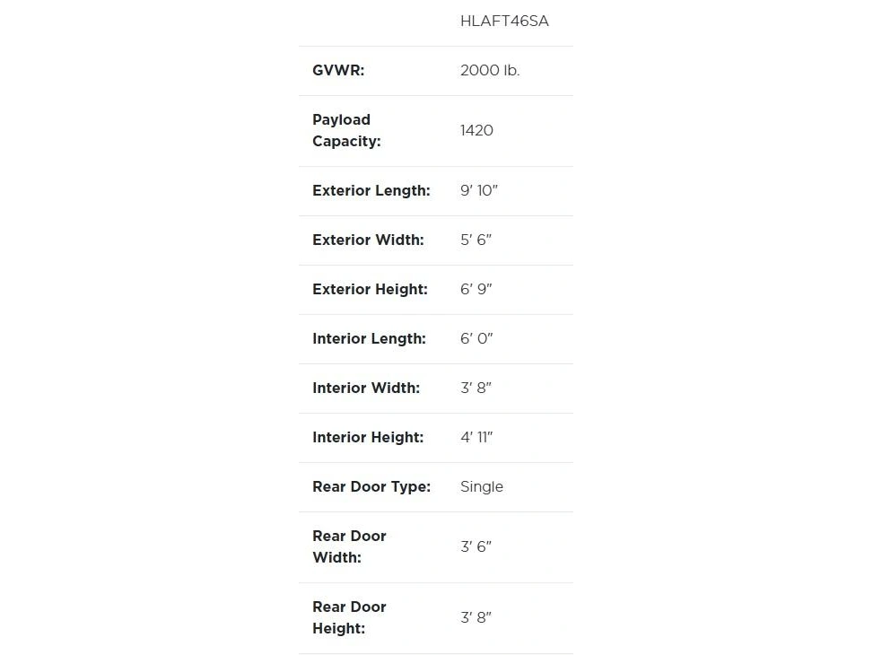 2026 Forest River Haulin Metal Black 4'x6' alt