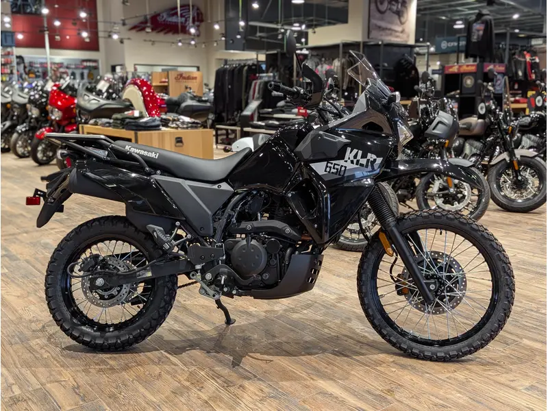 2026 Kawasaki KLR650 // Metallic Spark Black thumbnail 2