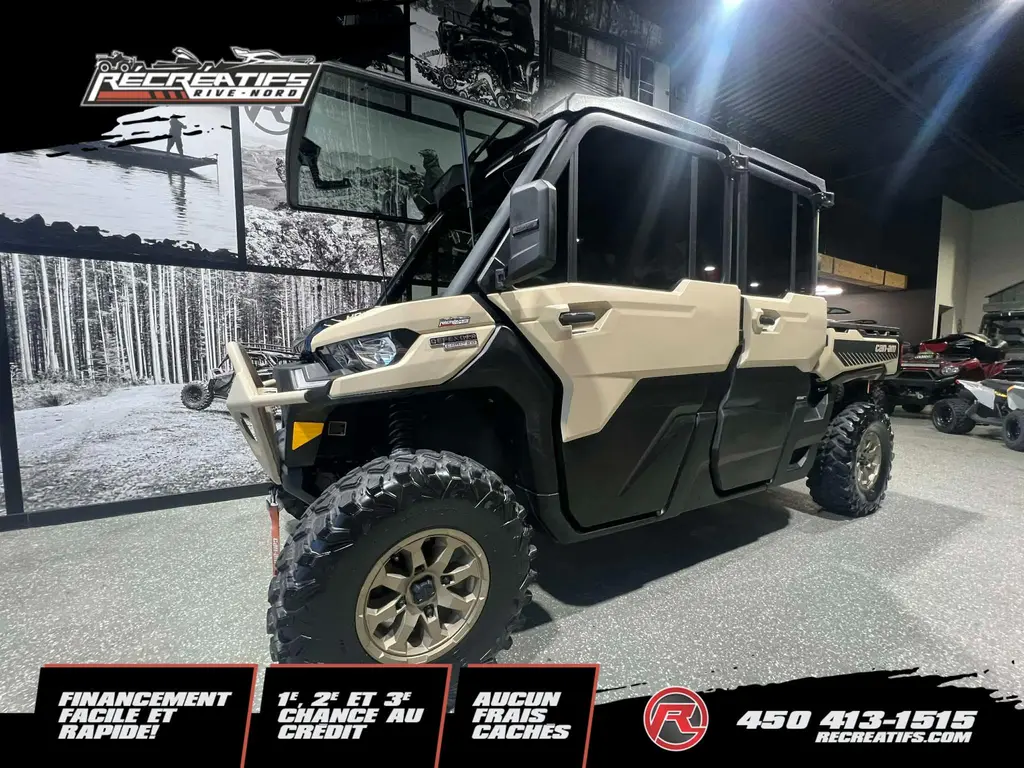 Can-Am DEFENDER HD10 MAX LTD CAB **SYSTEME AUDIO JBL AU TOIT D'UNE VALEUR DE 6000$** 2024