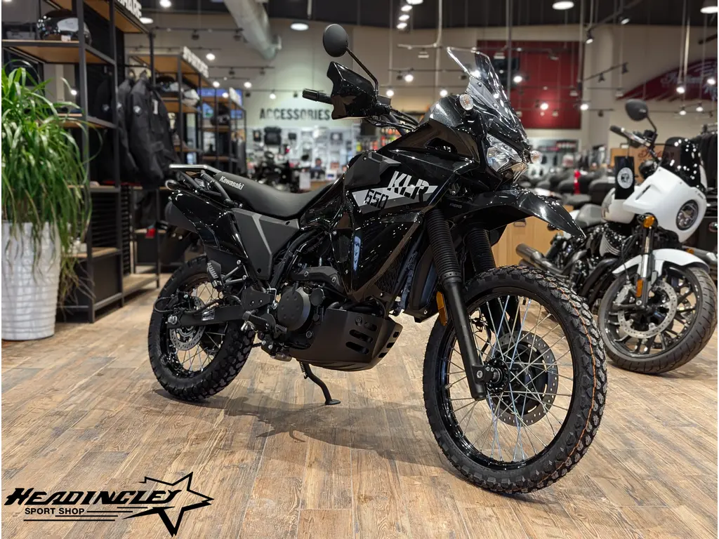 2026 Kawasaki KLR650 // Metallic Spark Black 
