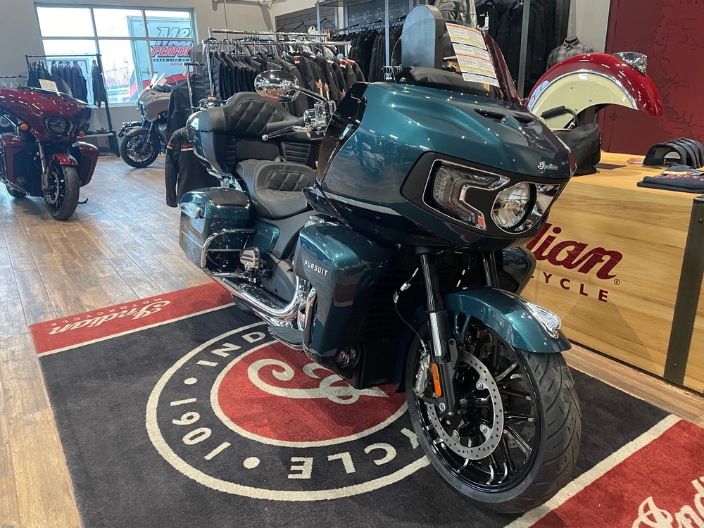 2026 Indian Motorcycle Pursuit Lt 112 W/pb Audio - Cascade Grn/blk Mtllc alt
