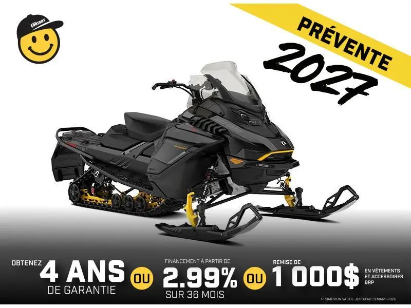 2027 Ski-Doo Renegade ADR w/ Enduro 600RR E-TEC Ice Ripper XT 1.25'' E.S. Écran 10.25''