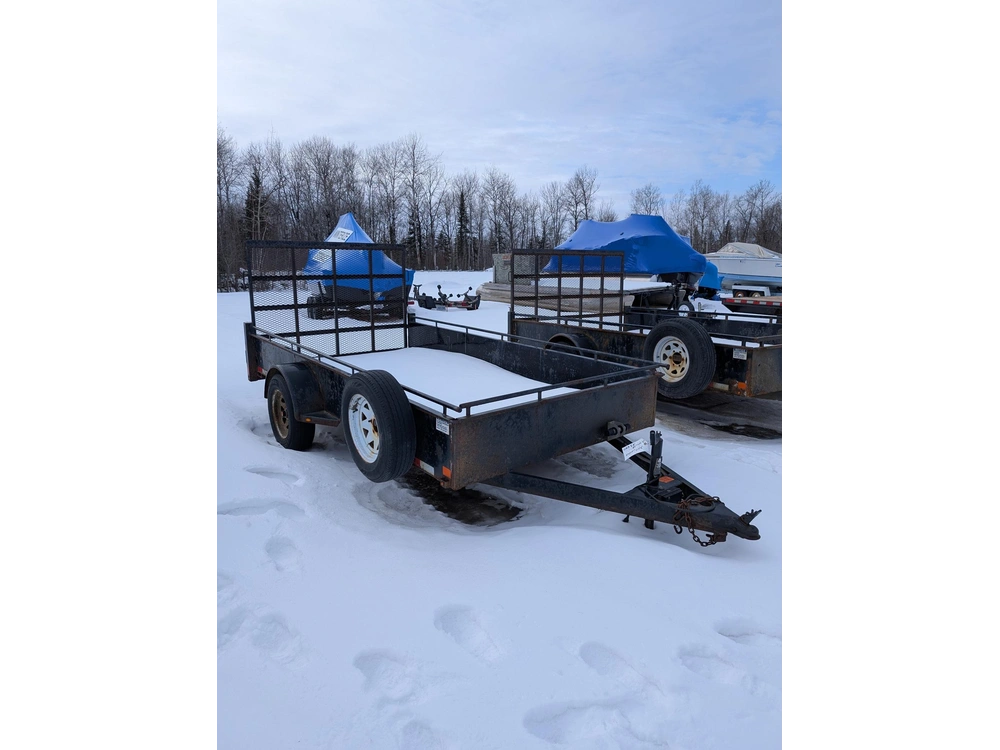 2021 Canada Trailers Utility, Black, Rear Ramp alt