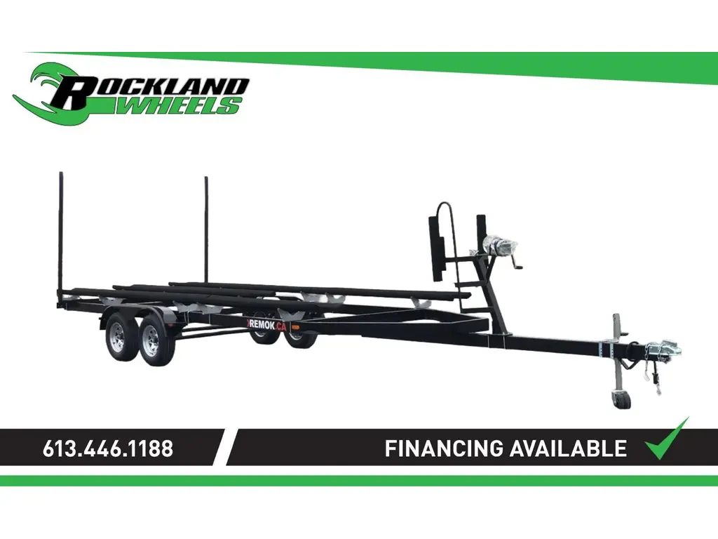 2025 REMOK PONTOON TRAILER 20-25' TRITOON KIT, DOUBLE AXLE WITH BRAKES