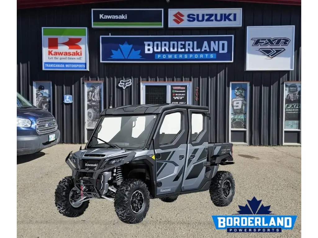 2025 Kawasaki RIDGE XR Crew Limited HVAC-Metallic Bluish Gray 