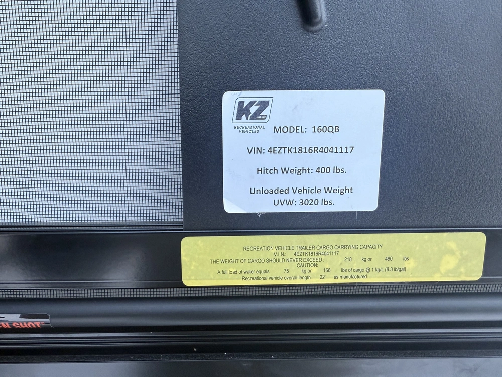 Kz-rv Sportsmen Classic 160qb 2024 alt