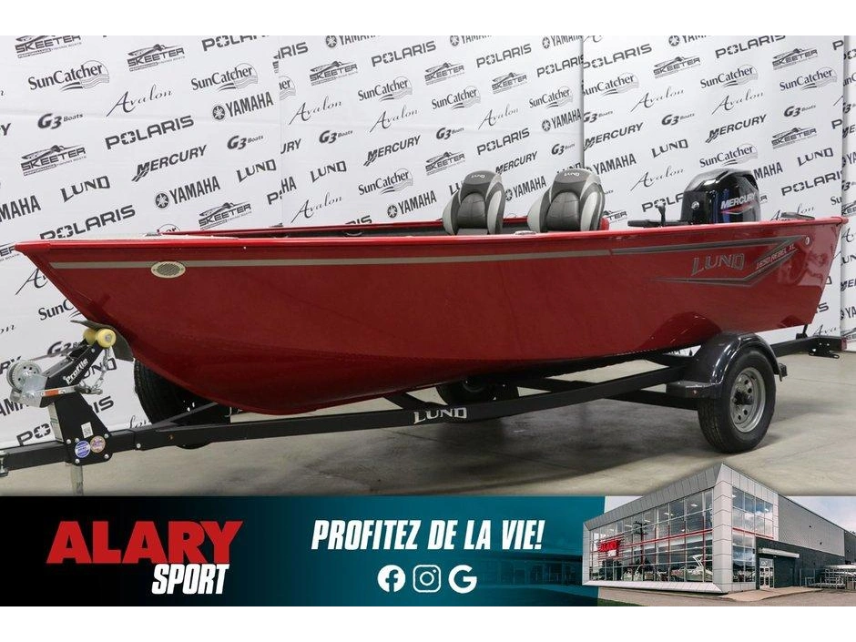 2024 Lund Boat Co Lund 1650 Rebel Xl Tiller + Mercury 60 Hp & Remorque alt
