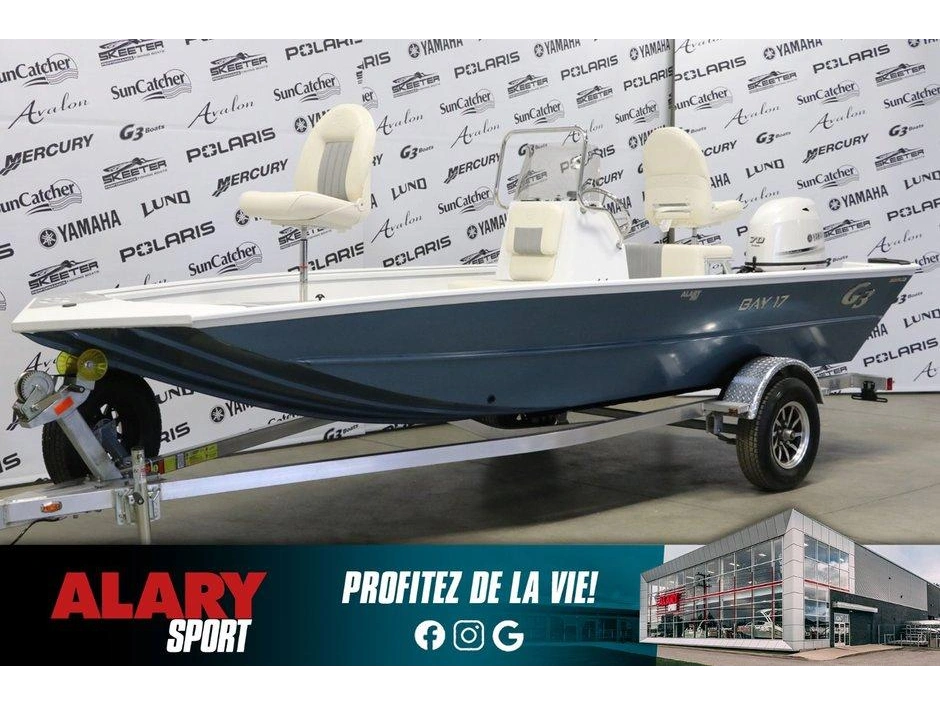 2024 G3 Boats G3 Boats Bay 17 + Yamaha 70 Hp Blanc & Remorque alt