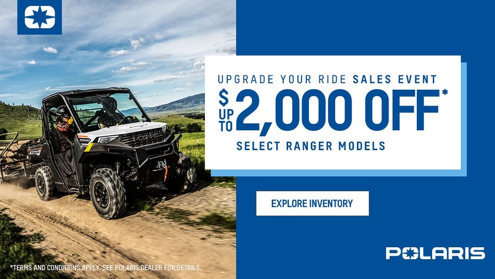 POLARIS RANGER – Get up to $2000 off on select Ranger models!