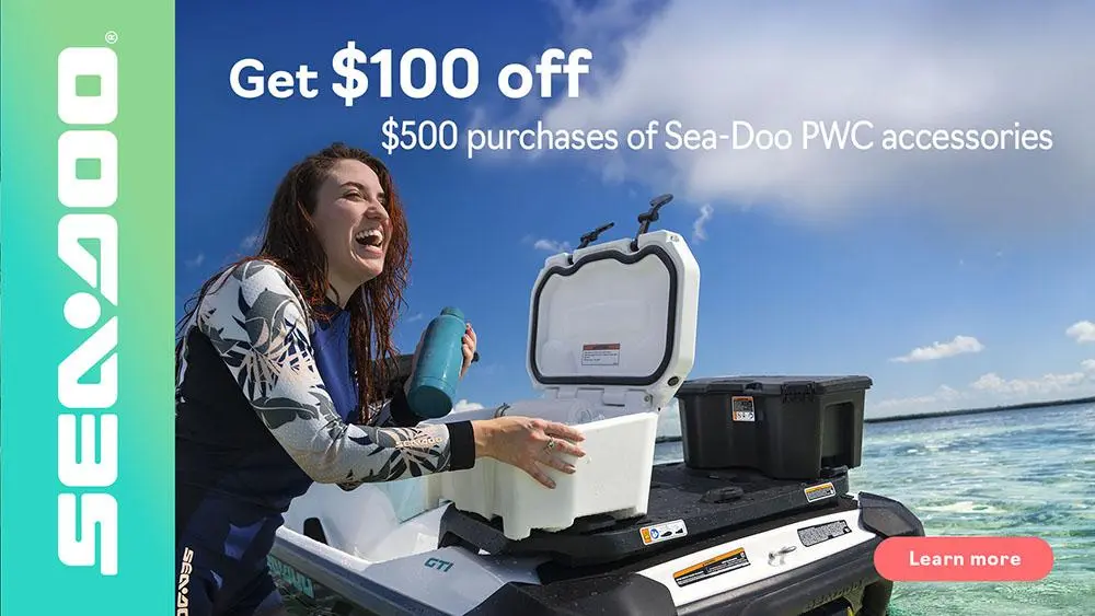 $100 off purchase of $500 of Sea-Doo PWC Accessories