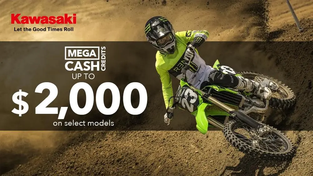 Get your Kawasaki now while supplies last!