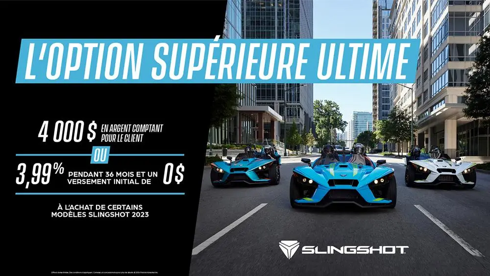 Découvrez l’option supérieure ultime ! Slingshot 2023