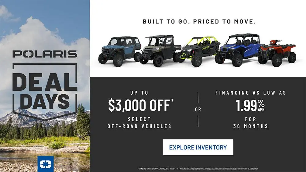 Polaris Off-Road: 2024 Deal Days Sales Event