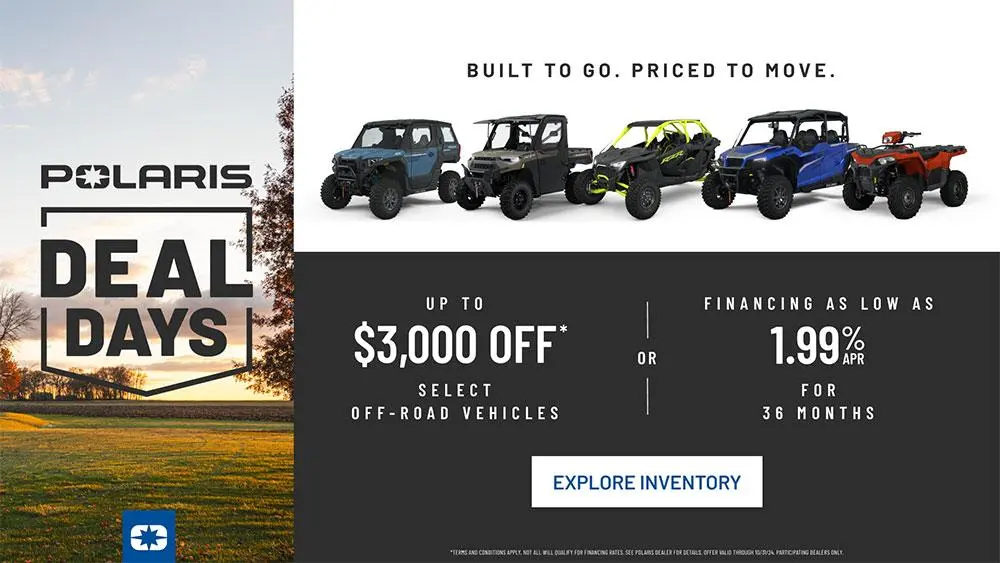 Polaris Off-Road: 2024 Deal Days Sales Event